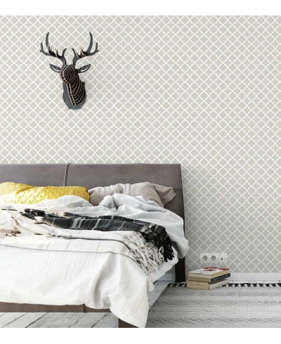 Papel de parede em tons bege - Geométrico 42