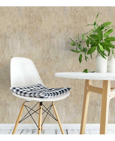 Papel de parede modelo concreto riscado em tons bege - Concreto 05