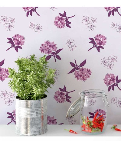 Papel de parede floral tons pink, rosa, bordo, fundo em rosa - Encanto 12