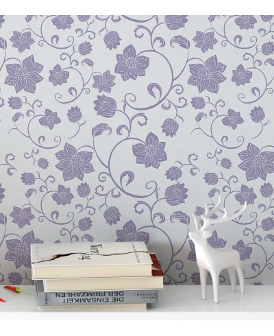 Papel de parede floral nos tons de lilas - Glamour 07