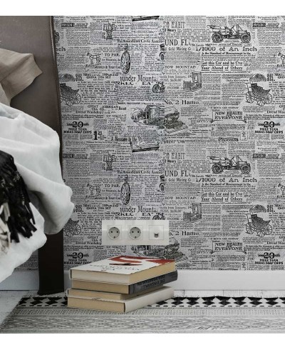 Papel de parede com fundo cinza claro e escritas e desenhos pretos - Jornal 08