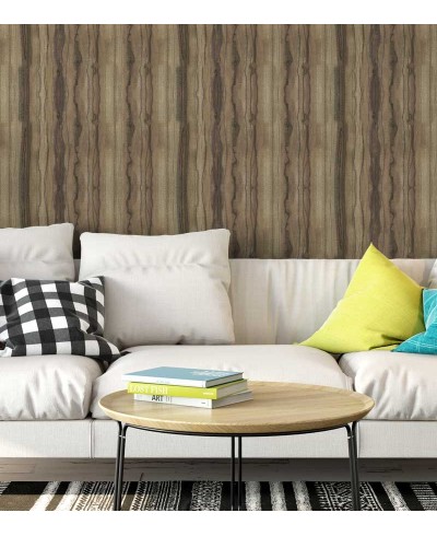 Papel de Parede Madeira Rústica em Tons em Marrom Escuro - Madeira 90