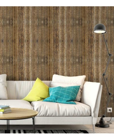 Papel de parede, estilo madeira rustica, com predominância de caramelo - Madeira 91