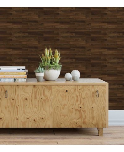 Papel de Parede Madeira Taco Sucupira