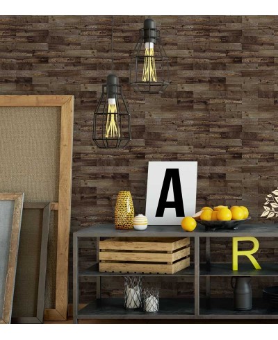 Papel de Parede Madeira Tacos Envelhecidos