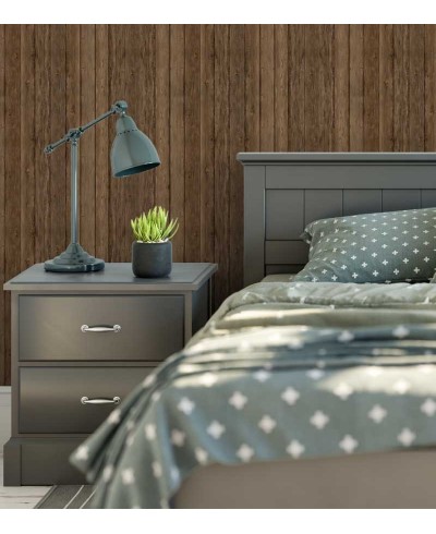 Papel de parede estilo madeira em tons de marrom, nude e cinza - Madeira 112