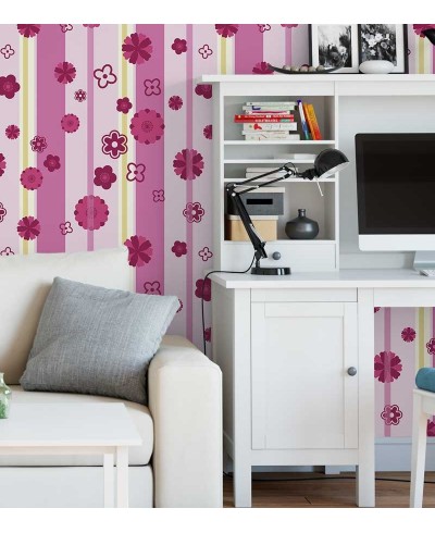 Papel de parede abstrato, rosa, rosa claro, laranja, branco e rosa - Trend 13