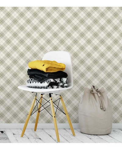 Papel de parede xadrez em tons bege - Xadrez 49