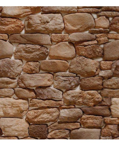 Papel de parede modelo pedras variadas, em tons de marrom, cinza e bege - Textura 23