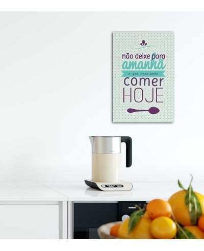 Poster decorativo Não deixe para amanhã