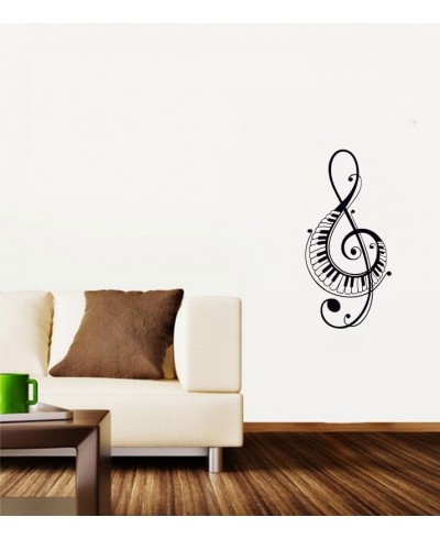 Adesivo de Parede Clave de Sol com Teclas