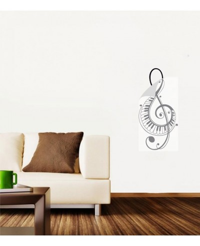 Adesivo de Parede Clave de Sol com Teclas