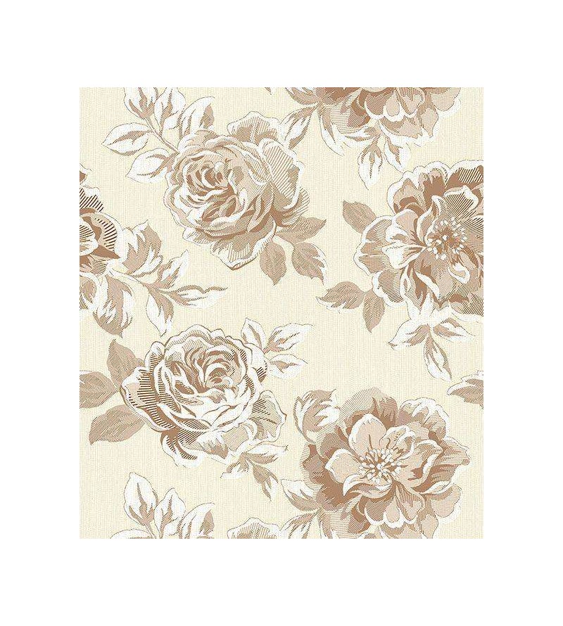 Papel de parede em tons bege e marrom - Dream 12