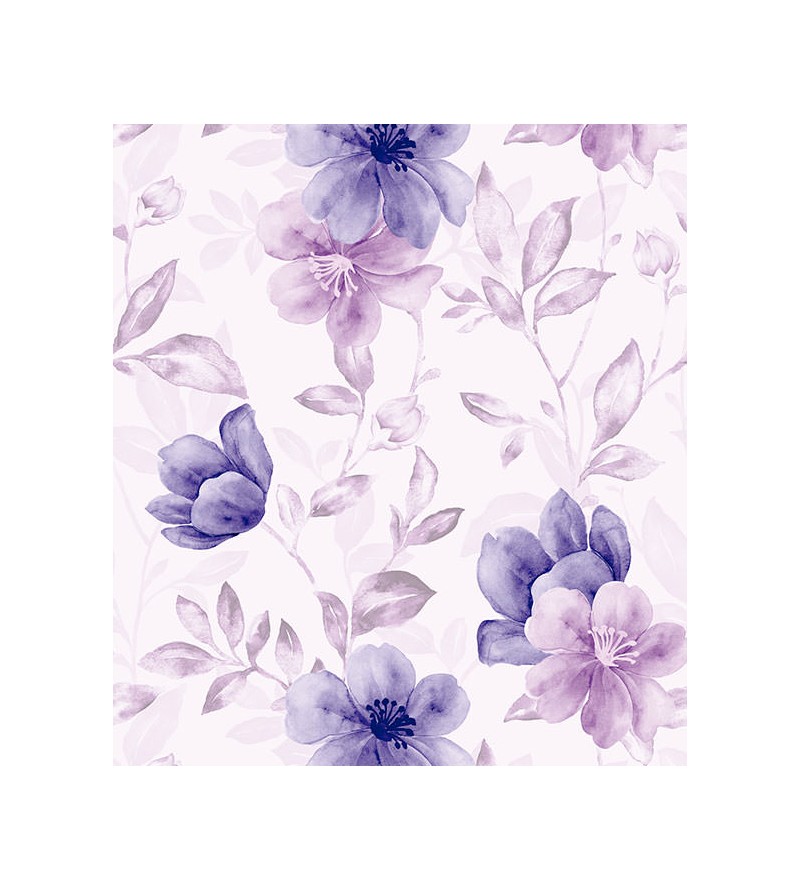 Papel de parede roxo, pink e com fundo em tons claros de roxo