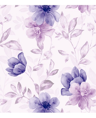 Papel de parede roxo, pink e com fundo em tons claros de roxo