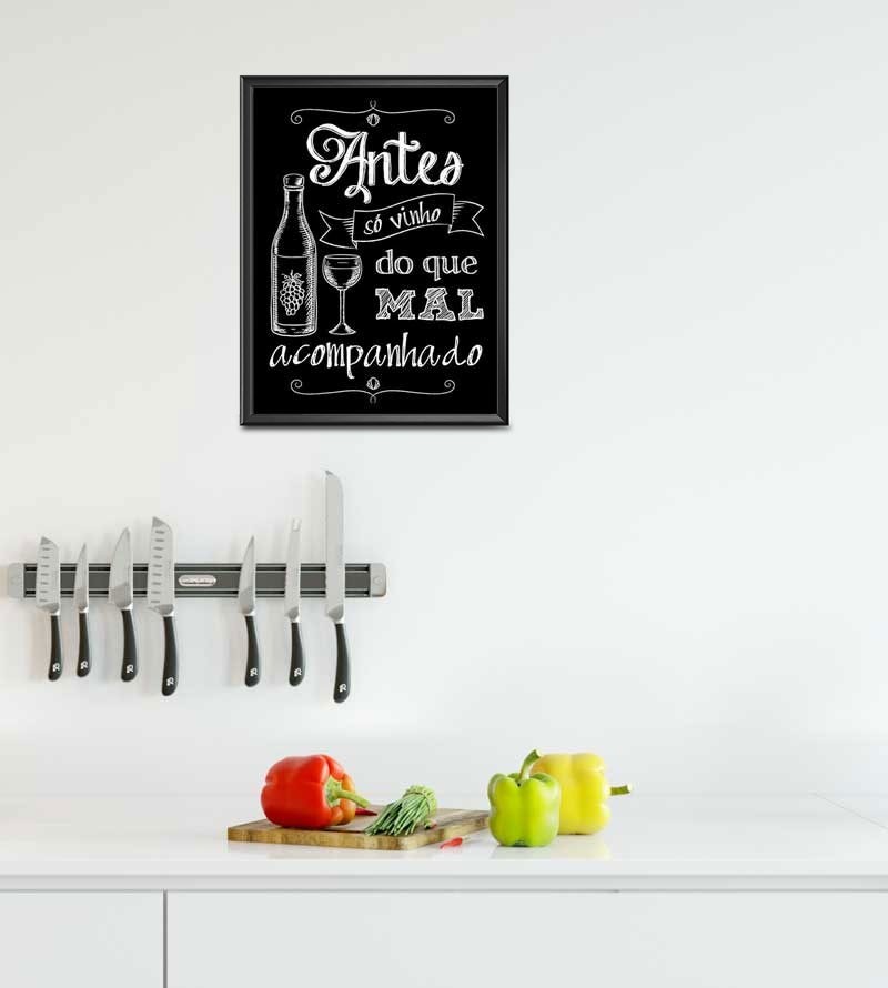 Poster decorativo Antes Só Vinho