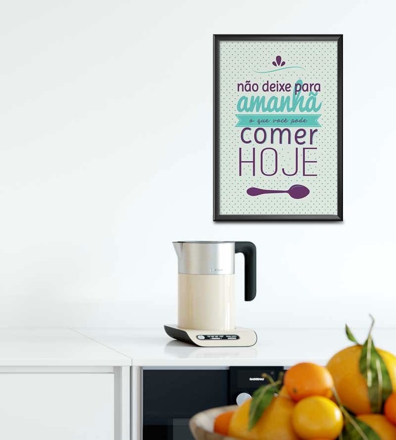 Poster decorativo Não deixe para amanhã