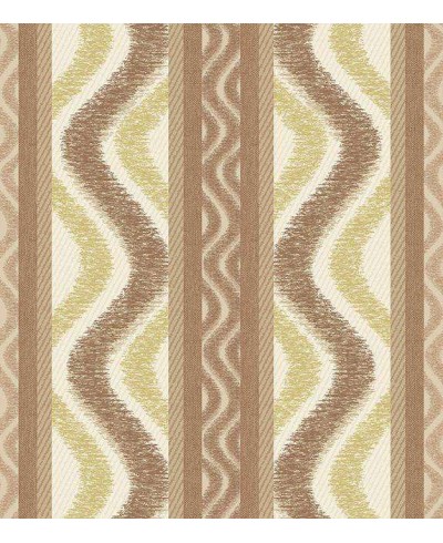 Papel de parede em tons marrom, amarelo e fundo branco - Contemporâneo 01