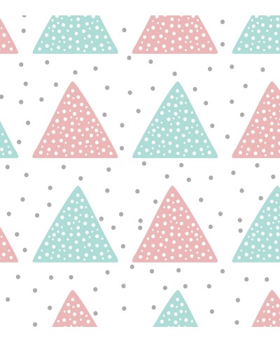 Papel de parede em Lindas Cores Rosas e Azuis - Geométrico 448