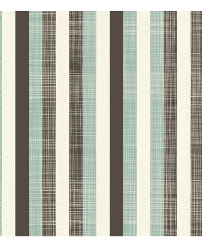 Papel de parede com listras azul, preto e branco - Listrado 1026