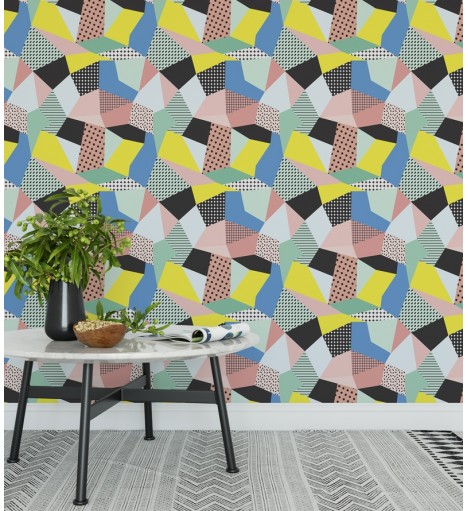 Papel de parede Abstrato Com lindas Cores- Geométrico 451