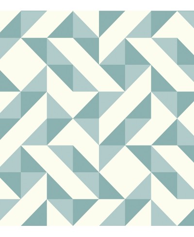 Papel de parede Com lindas Formas Azuis- Geométrico 452