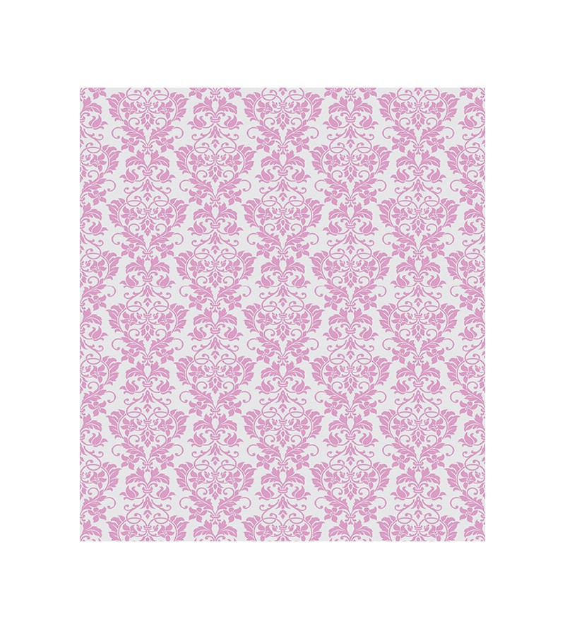 Papel de parede em tons cinza e rosa - Damask 21