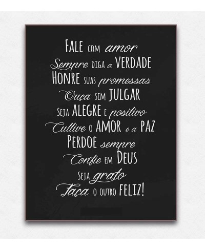 Poster decorativo Fale Com Amor
