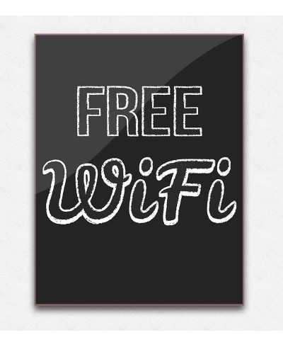 Poster decorativo Free Wifi