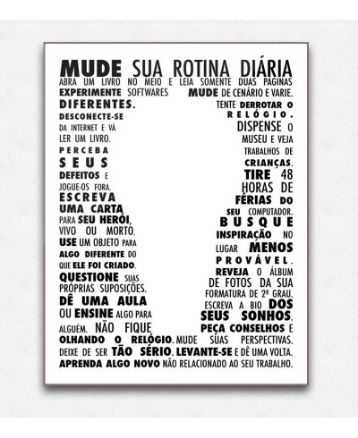 Poster decorativo Mude
