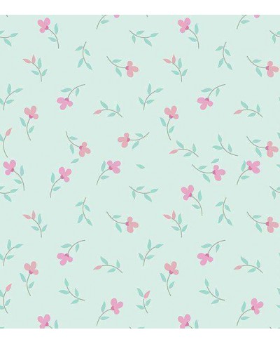 Papel de Parede Romântico Bebê Verde