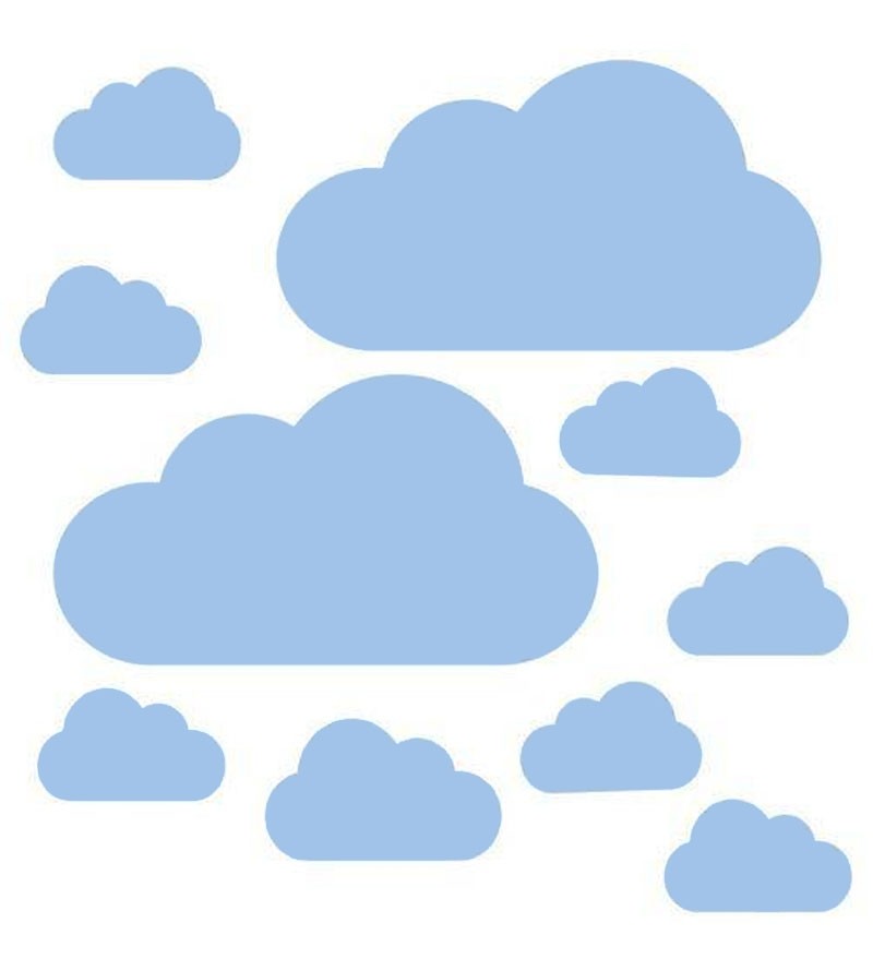Adesivo Decal Nuvens Decoração Infantil