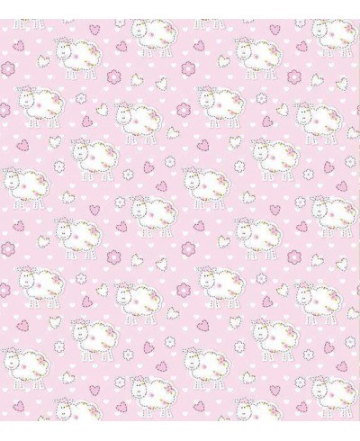 Papel de Parede Bebê Carneirinhos Rosa