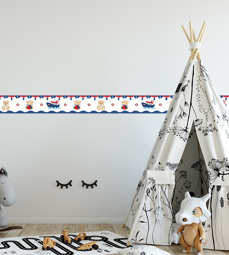 Border Ursinho Marinheiro