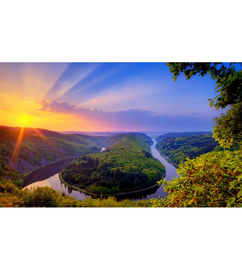 Painel Fotográfico Paisagem Floresta e Rio