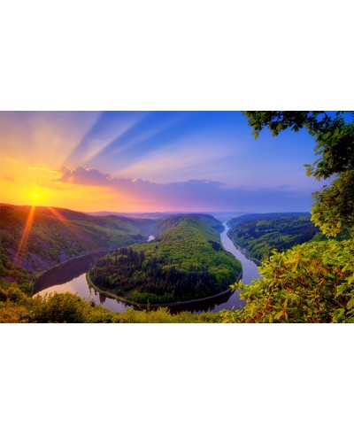 Painel Fotográfico Paisagem Floresta e Rio