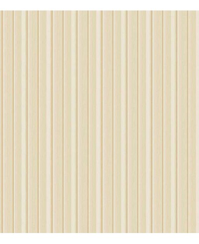 Papel de parede listrado bege e amarelo