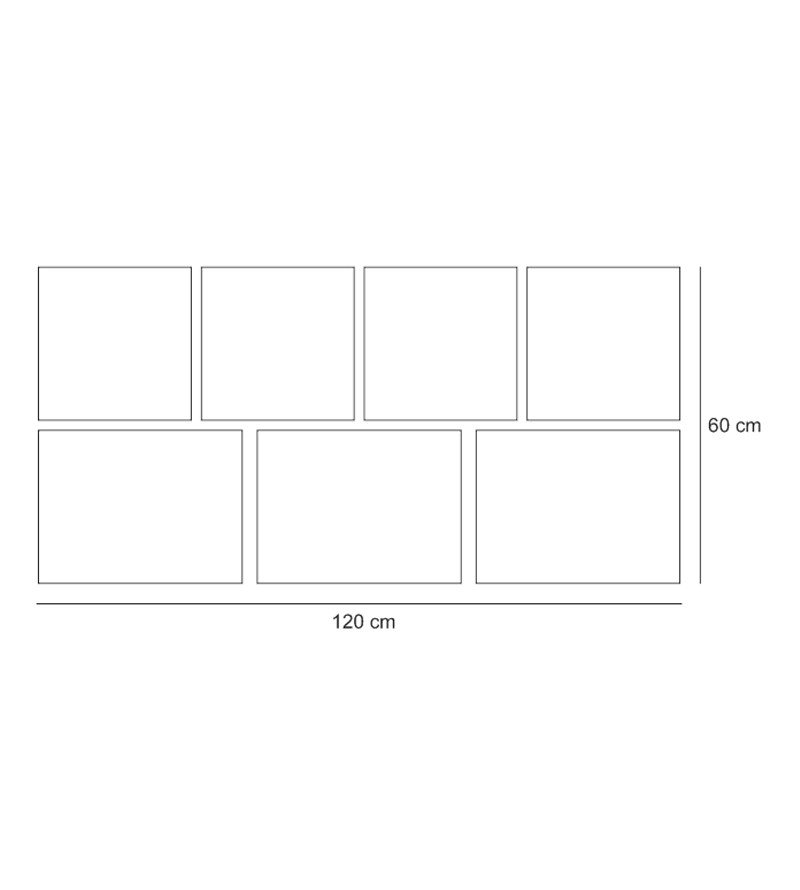 Quadros Compostos Modelo Mapa em Vermelho e Preto