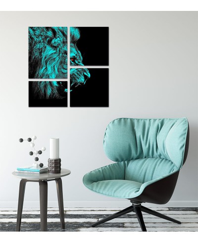 Quadros Compostos Modelo Leão Acinzentado