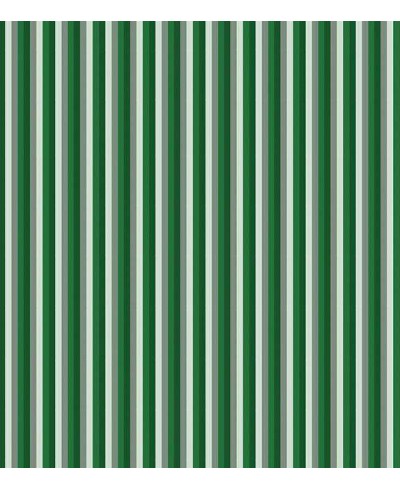Papel de parede com listras em tons de cinza, branco e verde - Listrado 37