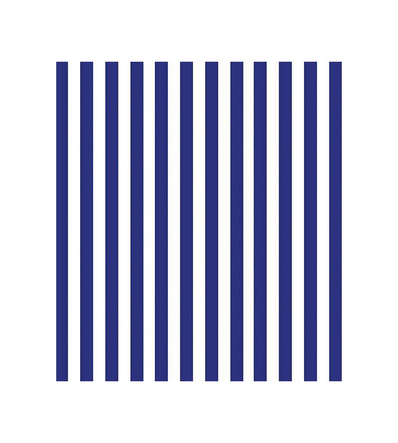 Papel de parede com listras com 2,6cm em azul e branco - Listrado 40