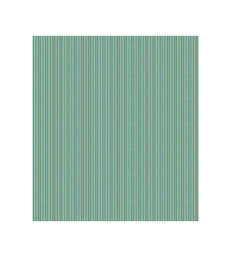 Papel de parede com listras em tons de verde, azul, preto, e amarelo - Listrado 45