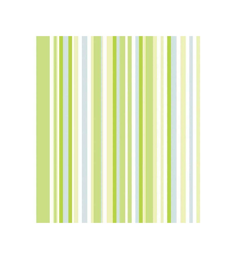 Papel de parede com listras em tons de verde, bege e azul - Listrado 51