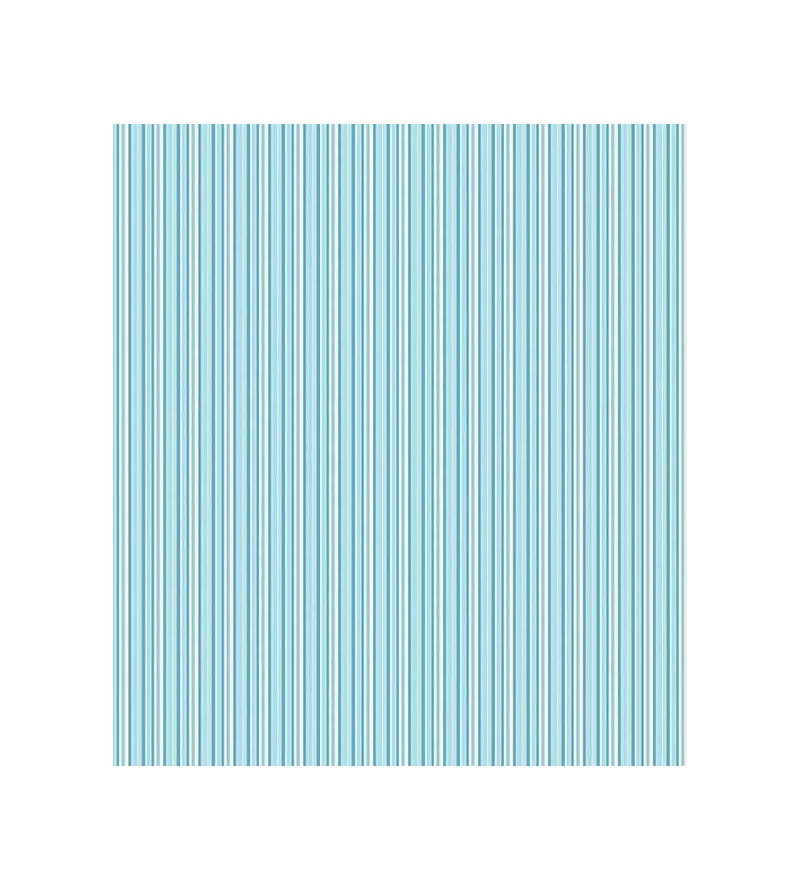 Papel de parede em tons azul com listras brancas e cinza - Listrado 66
