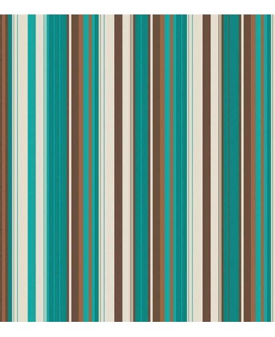 Papel de parede com listras em tons de verde, marrom e bege - Listrado 86