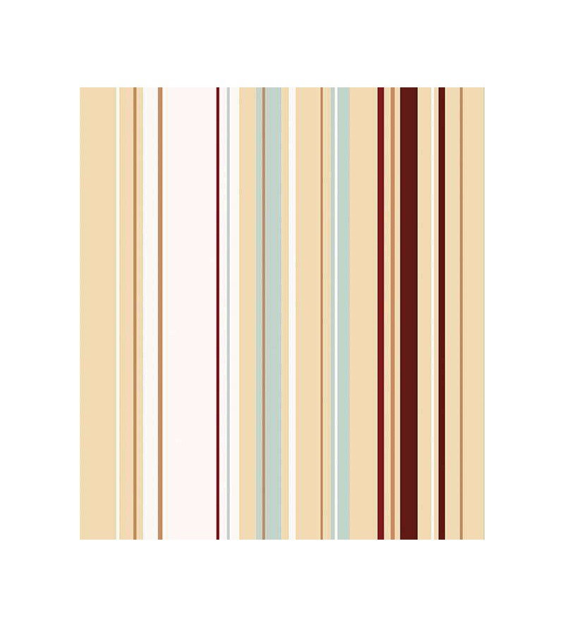 Papel de parede listrado nude, vermelho, marrom e cinza