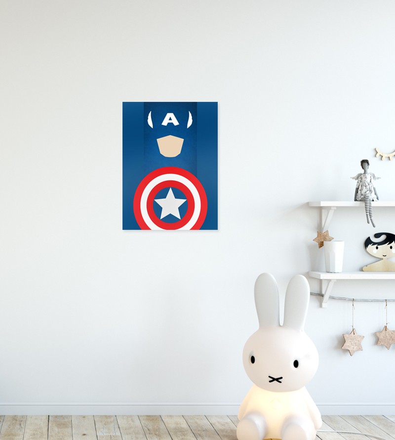 Quadro Decorativo Capitão América Escudo