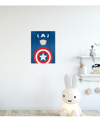 Quadro Decorativo Capitão América Escudo