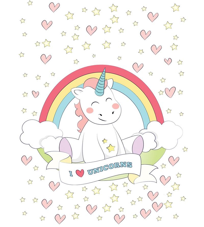 Quadro Decorativo Unicónio Baby