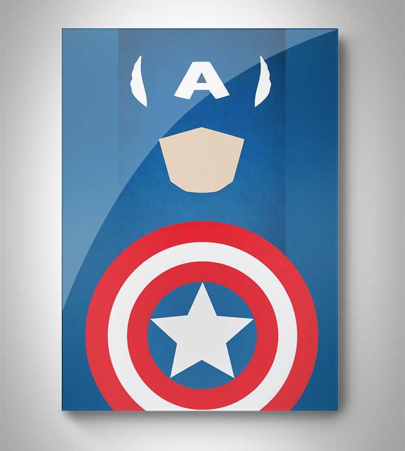 Quadro Decorativo Capitão América Escudo